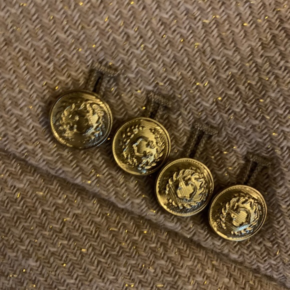 C.Wonder Gold Metallic Wool Blazer *rare* - Picture 4 of 5